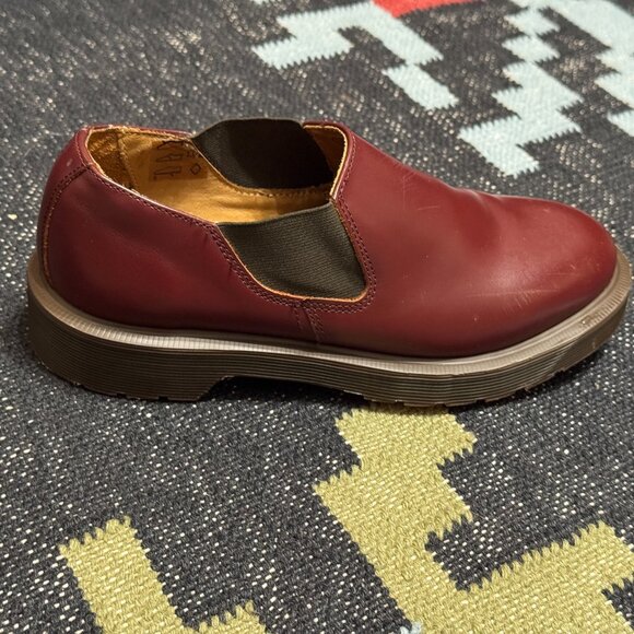 Dr. Martens Louis Gusset Slip-On Oxford Shoes, Oxblood, US M4/US L5/EU36/UK3 - Picture 2 of 16